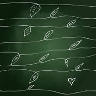 Sketchy love heart design on blackboard