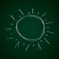 Simple doodle of a sun N2