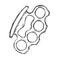 Vector Sketch Dust Knuckles