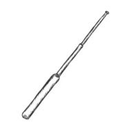 Vector Sketch Telescopic Baton