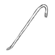 Vector Sketch Single Crowbar