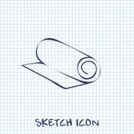 Yoga Mat icon vector illustration
