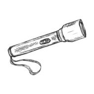 Vector Sketch Flashlight