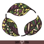 Vector element of nature - earth