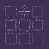 Hand Drawn Floral Decorative Borders