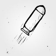Bullet hand drawn