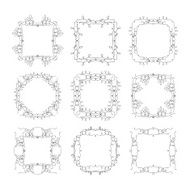 Hand Drawn ornamental frames