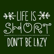 Vector illustration with motivation phrase N18