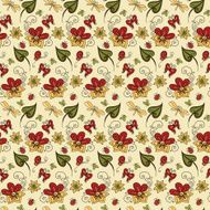 Vector seamless floral pattern N16