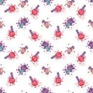 Seamless pattern with nail polish N4