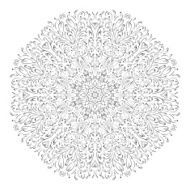 Floral abstract ornament vector illustration N6