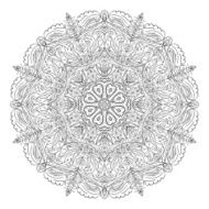 Floral abstract ornament vector illustration N14
