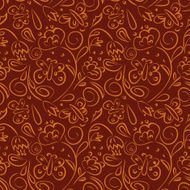 Seamless pattern with floral motifs N2