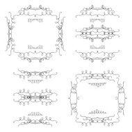 Hand Drawn ornamental borders and frames