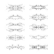 Hand Drawn ornamental borders and frames N2