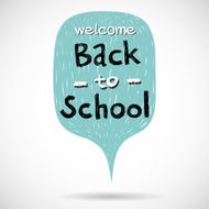 Back to school comic speech bubble N2