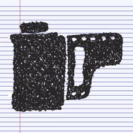 Simple doodle of a camera film N2