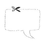Simple doodle of a speech bubble N12