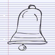 Simple doodle of a bell