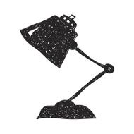 Simple doodle of a desk lamp