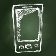 Rough sketch of a mobile phone