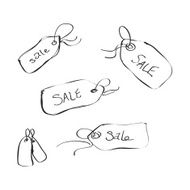 Simple doodle of a sale tag N7