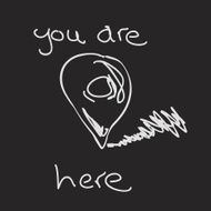 Simple doodle of a location pointer