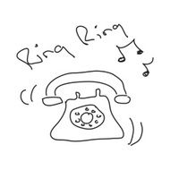 Simple doodle of a telephone N3