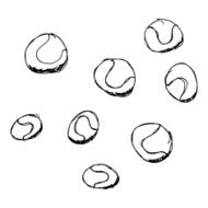 Set of cartoon style ball