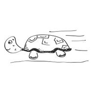 Simple doodle of a tortoise N2