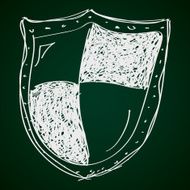 Simple doodle of a shield N2