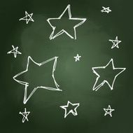 Set of cartoon styple stars
