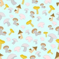 Mushroom pattern vector illustration