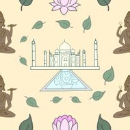 Indian pattern vector illustration N2