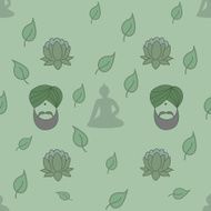 Indian pattern vector illustration N4