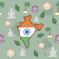 Indian pattern vector illustration N5