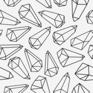 Crystals seamless patterm