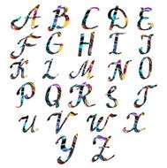 Alphabet letters Hand drawn illustration N6