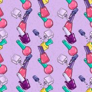 Seamless pattern with nail polish N8