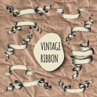 Vintage ribbons set