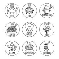 Kitchen tools icons on a white background isolation