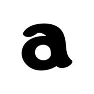 Small silhouette of letter a