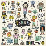 Prank Doodle Color Set Wacky Funny Characters N2