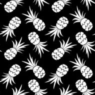 Seamless pattern with pineapples