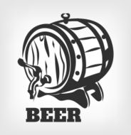 Vector brewery black icon logo illustration