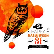 Halloween background Typographic poster Hand drawn sketch and N12