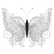 elegant butterfly coloring page N3