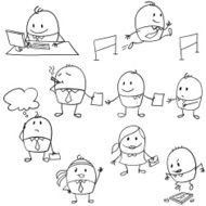 Cartoon businessman illustration N23
