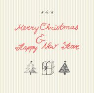 Handwritten Christmas and New Year wish