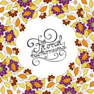 Vector Colored Floral Background N5